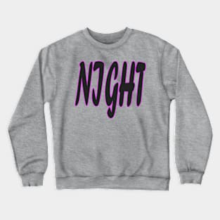 night simple design Crewneck Sweatshirt